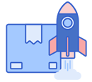 launch infographic icon