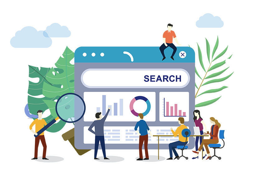 seo infographic illustration